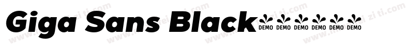 Giga Sans Black字体转换